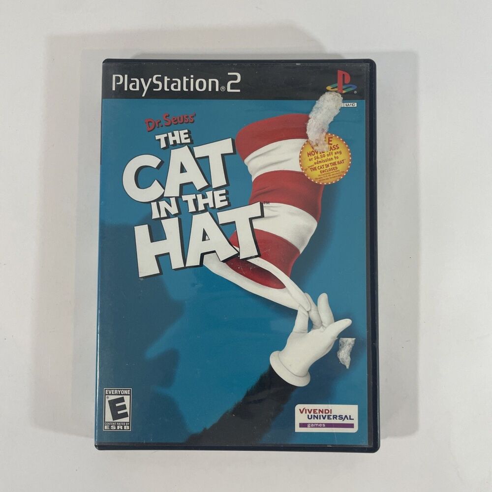 Dr. Seuss' The Cat in the Hat (Sony PlayStation 2, PS2) Complete w/Manual CIB